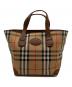 BURBERRY（バーバリー）の古着「シャドーホース舟形ノバチェックトートバッグ」｜ベージュ