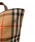 中古・古着 BURBERRY (バーバリー) シャドーホース舟形ノバチェックトートバッグ ベージュ：10000円