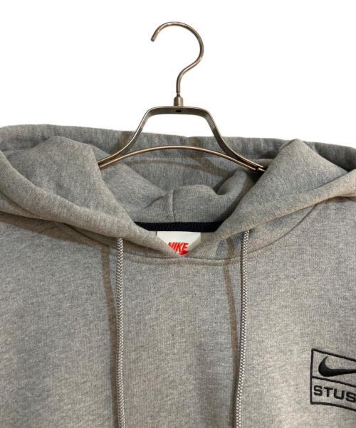 NIKE（ナイキ）NIKE (ナイキ) stussy (ステューシー) NRG Washed Hoodie/エナジー ウォッシュド フーディー グレー サイズ:Ｌの古着・服飾アイテム
