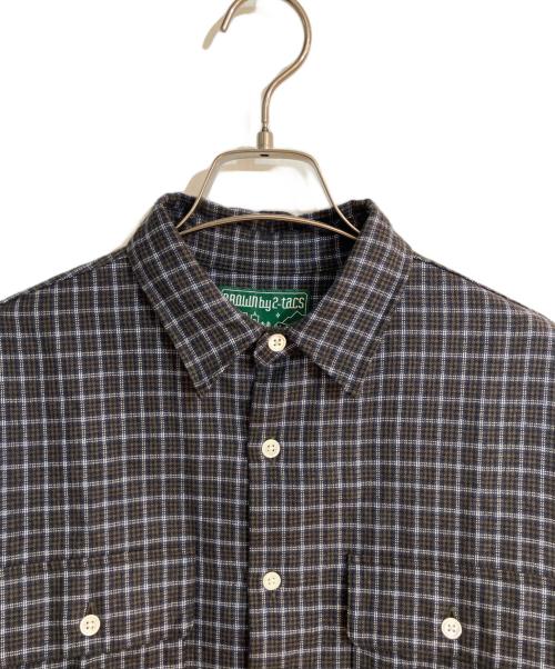BROWN by 2-tacs（ブラウンバイツータックス）BROWN by 2-tacs (ブラウンバイツータックス) Wool silk milled flannel/ウール シルク ミルド フランネル ネイビー サイズ:Mの古着・服飾アイテム