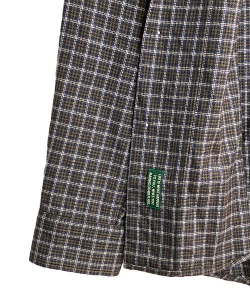 BROWN by 2-tacs（ブラウンバイツータックス）BROWN by 2-tacs (ブラウンバイツータックス) Wool silk milled flannel/ウール シルク ミルド フランネル ネイビー サイズ:Mの古着・服飾アイテム