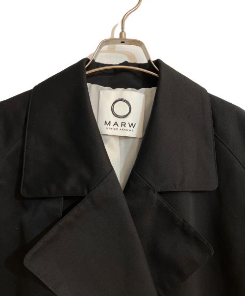 MARW UNITED ARROWS（マルゥ ユナイテッドアローズ）MARW UNITED ARROWS (マルゥ ユナイテッドアローズ) ショートトレンチコート ブラック サイズ:38の古着・服飾アイテム