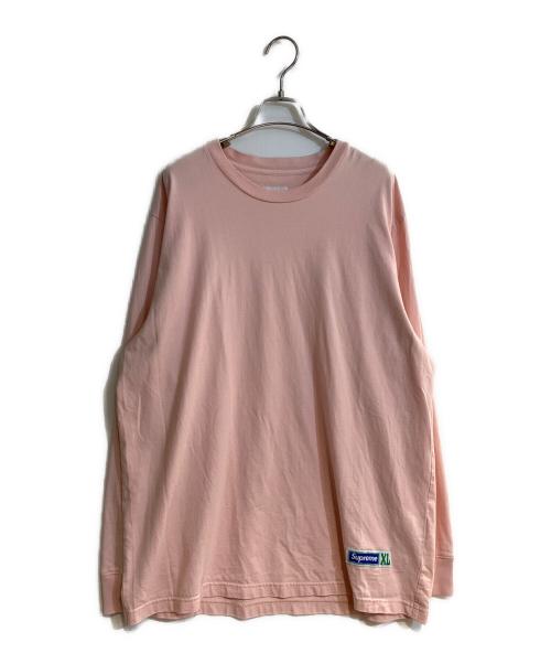 SUPREME（シュプリーム）Supreme (シュプリーム) ロングスリーブカットソー ピンク サイズ:XLの古着・服飾アイテム