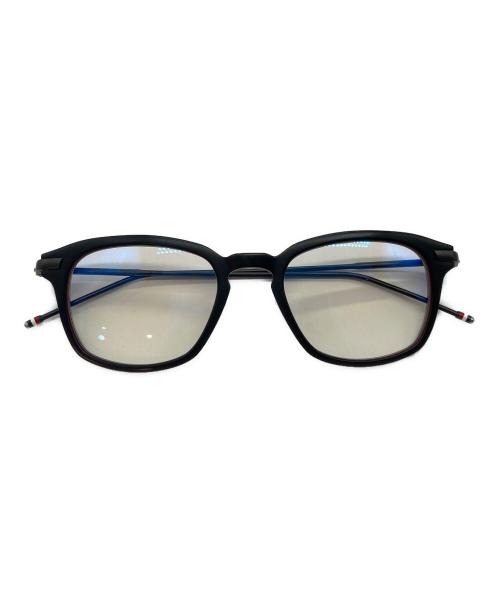 Thom Browne（トムブラウン）Thom Browne (トムブラウン) 眼鏡 ブラック×ネイビー サイズ:49□21 150の古着・服飾アイテム