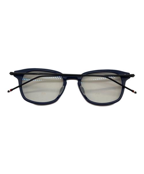 Thom Browne（トムブラウン）Thom Browne (トムブラウン) 眼鏡 ブラック×ネイビー サイズ:49□21 150の古着・服飾アイテム