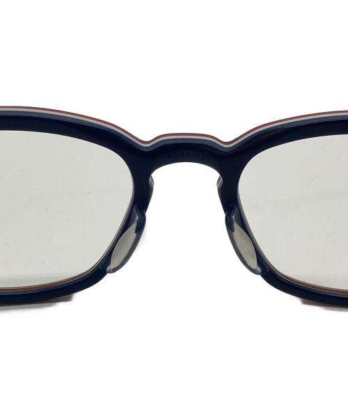 Thom Browne（トムブラウン）Thom Browne (トムブラウン) 眼鏡 ブラック×ネイビー サイズ:49□21 150の古着・服飾アイテム