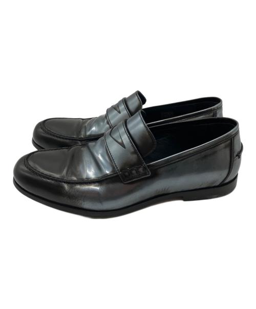 JIMMY CHOO（ジミーチュウ）JIMMY CHOO (ジミーチュウ) DARBLAYローファー シルバー サイズ:41 1/2の古着・服飾アイテム