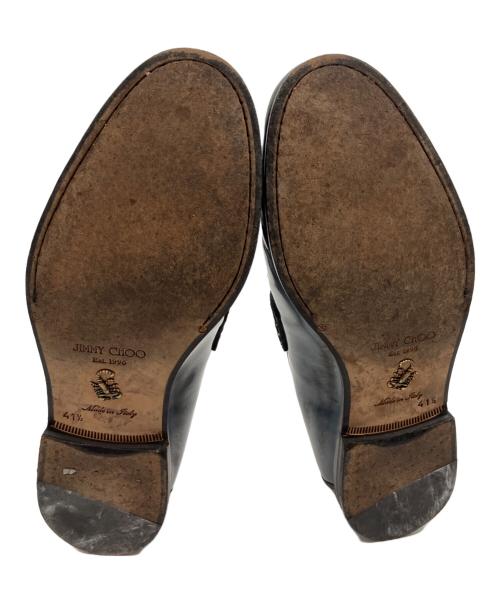 JIMMY CHOO（ジミーチュウ）JIMMY CHOO (ジミーチュウ) DARBLAYローファー シルバー サイズ:41 1/2の古着・服飾アイテム