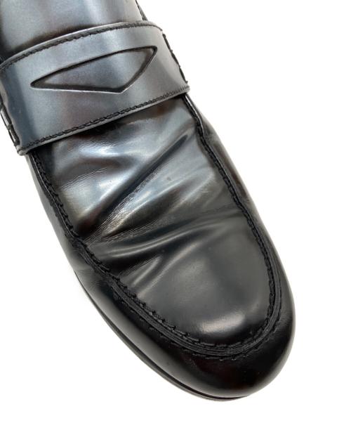 JIMMY CHOO（ジミーチュウ）JIMMY CHOO (ジミーチュウ) DARBLAYローファー シルバー サイズ:41 1/2の古着・服飾アイテム