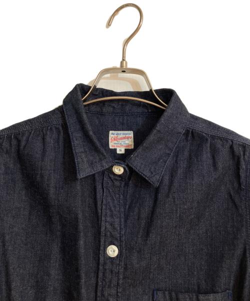 MOMOTARO JEANS（桃太郎ジーンズ）MOMOTARO JEANS (桃太郎ジーンズ) デニムシャツワンピース インディゴ サイズ:Sの古着・服飾アイテム