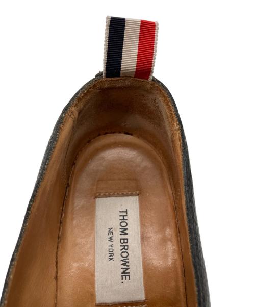 Thom Browne（トムブラウン）Thom Browne (トムブラウン) ペブルグレイン ペニーローファー ブラック サイズ:US7.5の古着・服飾アイテム