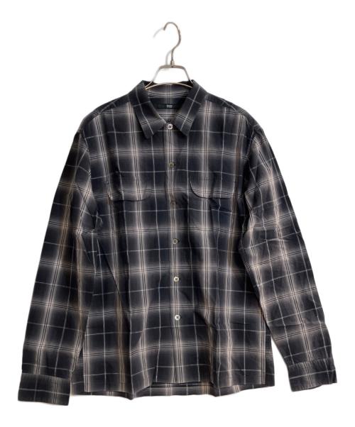 Rags McGREGOR（ラグスマックレガー）Rags McGREGOR (ラグスマックレガー) オンブレチェックシャツ グレー サイズ:Ｓの古着・服飾アイテム