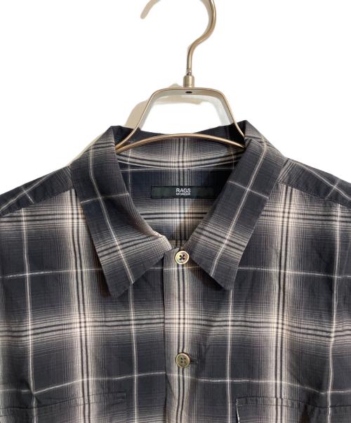 Rags McGREGOR（ラグスマックレガー）Rags McGREGOR (ラグスマックレガー) オンブレチェックシャツ グレー サイズ:Ｓの古着・服飾アイテム