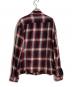 MINEDENIM (マインデニム) Nep Check Open Collar L/S Shirt（ネップ チェック オープン カラー エルエス シャツ） レッド サイズ:1：10000円