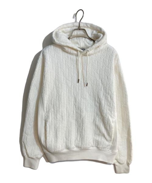 Dior（ディオール）DIOR (ディオール) テリーコットン ジャカード パーカー ホワイト サイズ:Sの古着・服飾アイテム
