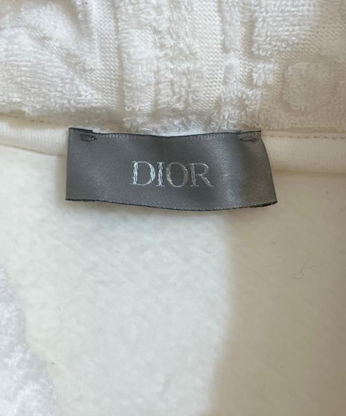 Dior（ディオール）DIOR (ディオール) テリーコットン ジャカード パーカー ホワイト サイズ:Sの古着・服飾アイテム