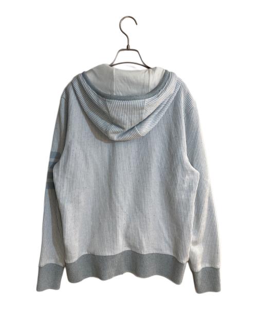 Thom Browne（トムブラウン）Thom Browne (トムブラウン) 4-Bar ストライプ ジップアップ フーディー ブルー サイズ:2の古着・服飾アイテム