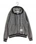 Thom Browne（トムブラウン）の古着「千鳥格子柄4-BARジップパーカー」｜ホワイト