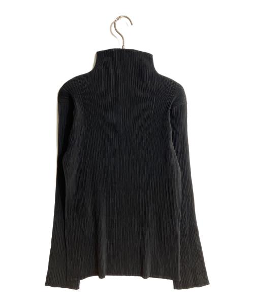 ISSEY MIYAKE（イッセイミヤケ）ISSEY MIYAKE (イッセイミヤケ) プリーツハイネックカットソー ブラック サイズ:Mの古着・服飾アイテム