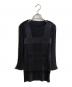 ISSEY MIYAKE（イッセイミヤケ）の古着「97SSチェックプリーツカットソー」｜ブラック