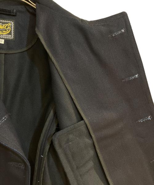 EIGHT G（エイトジー）EIGHT G (エイトジー) 19oz. MIDNIGHT DENIM DOUBLE LONG COAT/オンス ミッドナイト デニム ダブル ロング コート ネイビー サイズ:40の古着・服飾アイテム