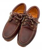 Timberlandティンバーランド）の古着「3-EYE BOAT SHOE BURGUNDY」｜ブラウン