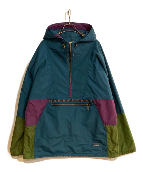 L.L.Bean（エルエルビーン）L.L.Bean (エルエルビーン) アノラックパーカー グリーン×パープル サイズ:Mの古着・服飾アイテム