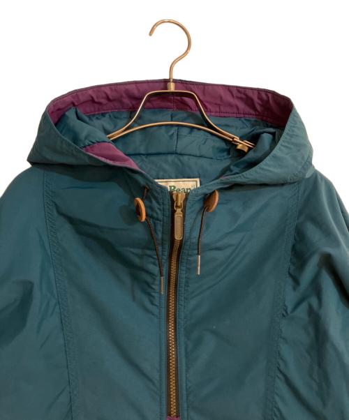 L.L.Bean（エルエルビーン）L.L.Bean (エルエルビーン) アノラックパーカー グリーン×パープル サイズ:Mの古着・服飾アイテム