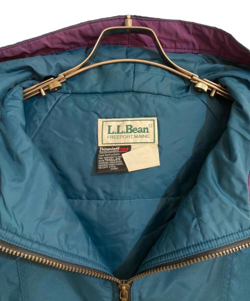 L.L.Bean（エルエルビーン）L.L.Bean (エルエルビーン) アノラックパーカー グリーン×パープル サイズ:Mの古着・服飾アイテム