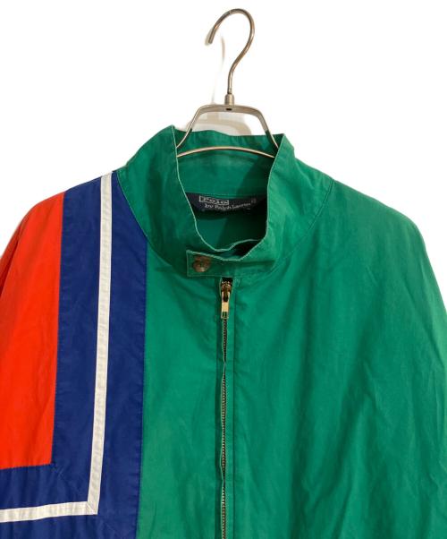 POLO RALPH LAUREN（ポロ・ラルフローレン）POLO RALPH LAUREN (ポロ・ラルフローレン) カラーブロックスイングトップ グリーン サイズ:XLの古着・服飾アイテム