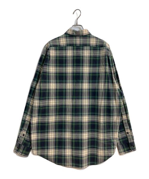 POLO RALPH LAUREN（ポロ・ラルフローレン）POLO RALPH LAUREN (ポロ・ラルフローレン) G.I. SHIRT タータンチェックシャツ グリーン×ベージュ サイズ:XLの古着・服飾アイテム