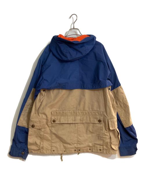 RALPH LAUREN（ラルフローレン）RALPH LAUREN (ラルフローレン) マルチポケットマウンテンパーカー ネイビー×ベージュ サイズ:Lの古着・服飾アイテム