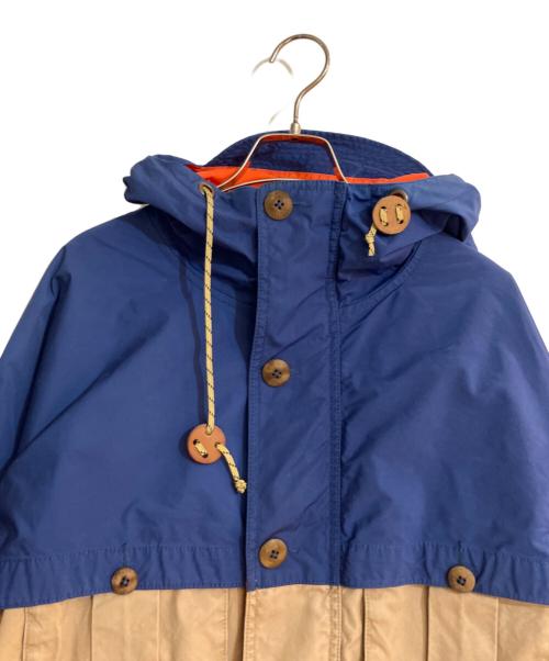 RALPH LAUREN（ラルフローレン）RALPH LAUREN (ラルフローレン) マルチポケットマウンテンパーカー ネイビー×ベージュ サイズ:Lの古着・服飾アイテム