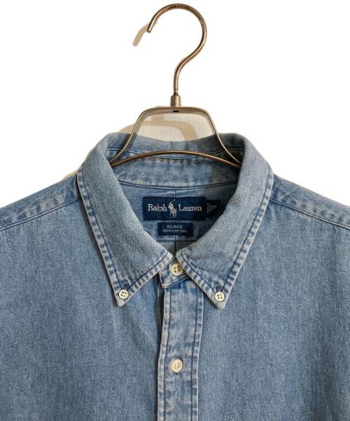 RALPH LAUREN（ラルフローレン）RALPH LAUREN (ラルフローレン) BLAKE デニムBDシャツ インディゴ サイズ:XLの古着・服飾アイテム