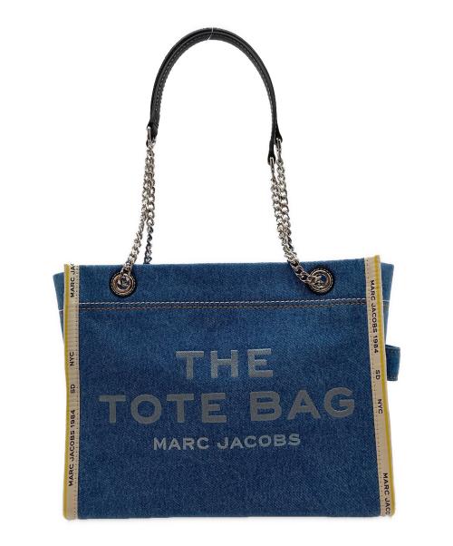 MARC JACOBS（マークジェイコブス）MARC JACOBS (マークジェイコブス) ザデニムチェーントートバッグミディアム ブルーの古着・服飾アイテム