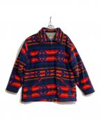 LEVI'Sリーバイス）の古着「チマヨ柄ジップアップジャケット」｜オレンジ×ネイビー