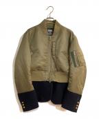 DOUBLE STANDARD CLOTHINGダブルスタンダードクロージング）の古着「ドッキングボンバージャケット」｜グリーン