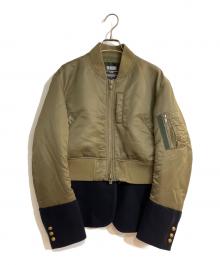 DOUBLE STANDARD CLOTHING（ダブルスタンダードクロージング）の古着「ドッキングボンバージャケット」｜グリーン
