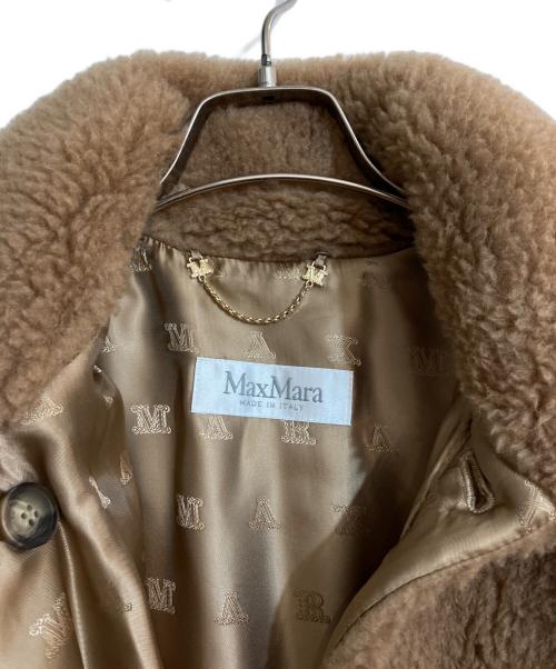 MaxMara（マックスマーラ）MaxMara (マックスマーラ) テディベアケープポンチョ キャメル サイズ:FREEの古着・服飾アイテム