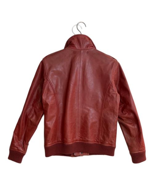 AVIREX（アヴィレックス）AVIREX (アヴィレックス) ミッドゾーンレザージャケット レッド サイズ:Mの古着・服飾アイテム