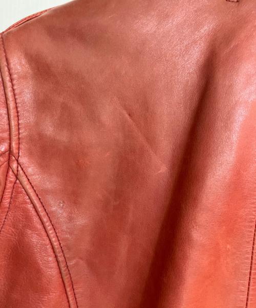 AVIREX（アヴィレックス）AVIREX (アヴィレックス) ミッドゾーンレザージャケット レッド サイズ:Mの古着・服飾アイテム