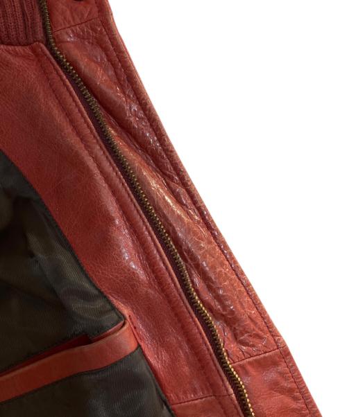 AVIREX（アヴィレックス）AVIREX (アヴィレックス) ミッドゾーンレザージャケット レッド サイズ:Mの古着・服飾アイテム