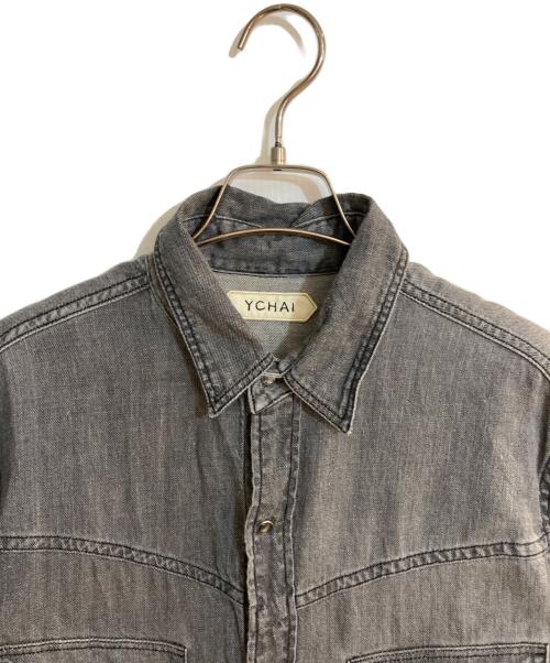 YCHAI（イカイ）YCHAI (イカイ) WESTERNシャツ グレー サイズ:Ｌの古着・服飾アイテム
