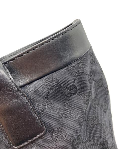 GUCCI（グッチ）GUCCI (グッチ) GGキャンバストートバッグ ブラックの古着・服飾アイテム