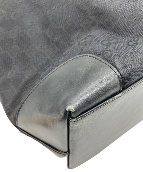 GUCCI（グッチ）GUCCI (グッチ) GGキャンバストートバッグ ブラックの古着・服飾アイテム