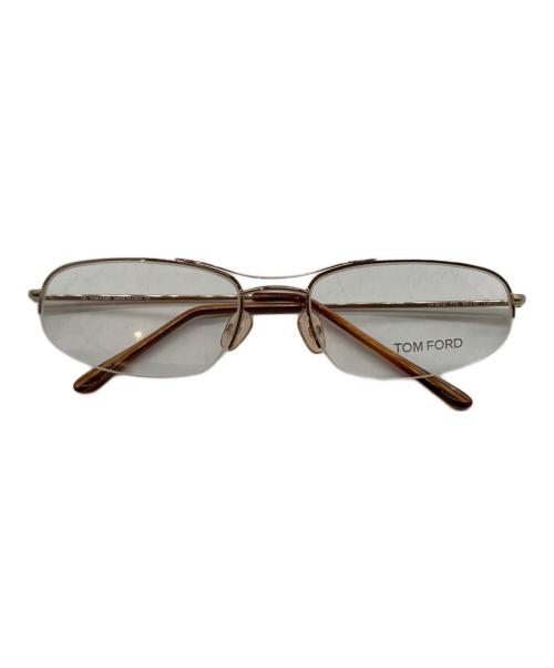 TOM FORD（トムフォード）TOM FORD (トムフォード) 伊達眼鏡 ゴールド サイズ:53□18の古着・服飾アイテム