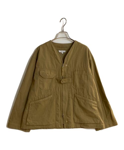 Engineered Garments（エンジニアド ガーメンツ）Engineered Garments (エンジニアド ガーメンツ) Cardigan Jacket - Lt.Weight Nyco Cloth - ベージュ サイズ:XSの古着・服飾アイテム
