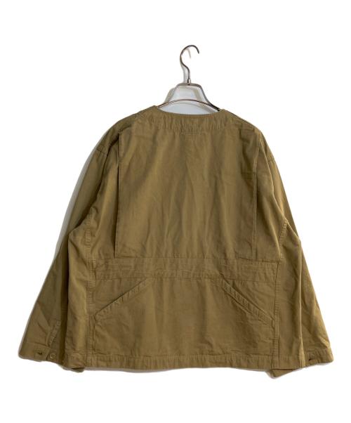 Engineered Garments（エンジニアド ガーメンツ）Engineered Garments (エンジニアド ガーメンツ) Cardigan Jacket - Lt.Weight Nyco Cloth - ベージュ サイズ:XSの古着・服飾アイテム