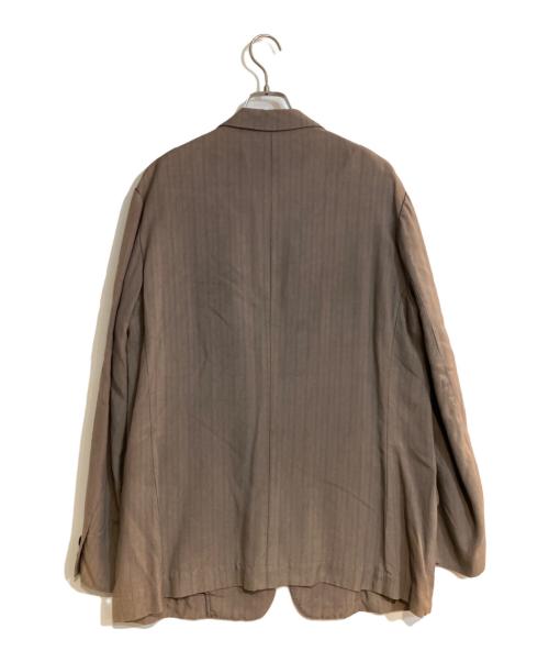 Y's for men（ワイズフォーメン）Y'S for men (ワイズフォーメン) 95SS アーカイブ3Bストライプジャケット ベージュ サイズ:2の古着・服飾アイテム