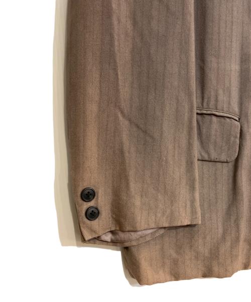 Y's for men（ワイズフォーメン）Y'S for men (ワイズフォーメン) 95SS アーカイブ3Bストライプジャケット ベージュ サイズ:2の古着・服飾アイテム